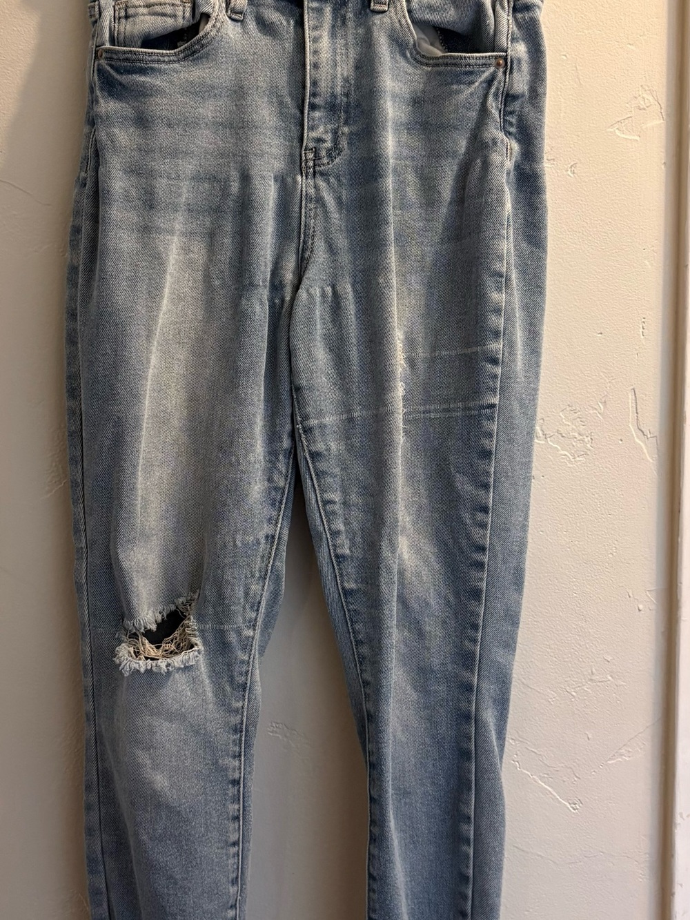 YMI Light Blue Distressed Skinny Jeans
